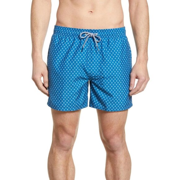 Ted Baker Teal Patterned Swim Trunks Shorts Size 3 - 2981 - Picture 2 of 12